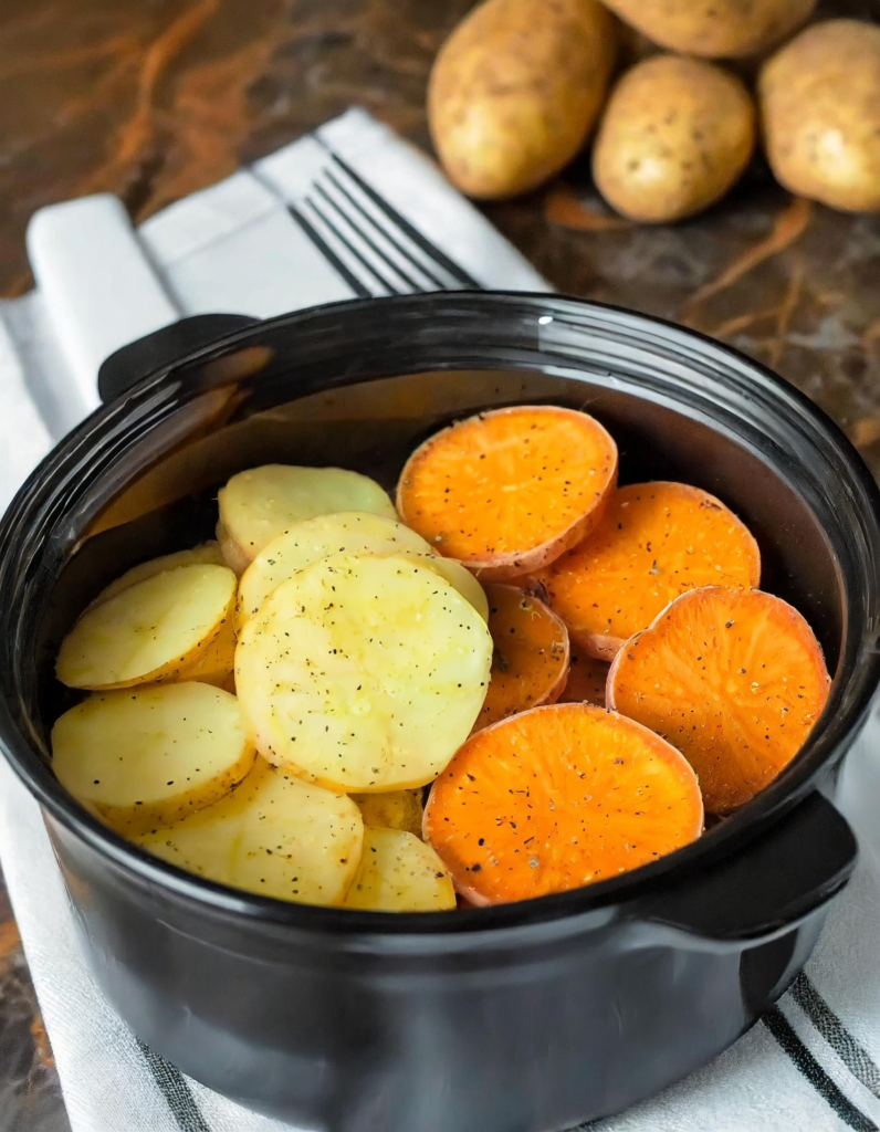 Crockpot Scalloped Potatoes and Ham