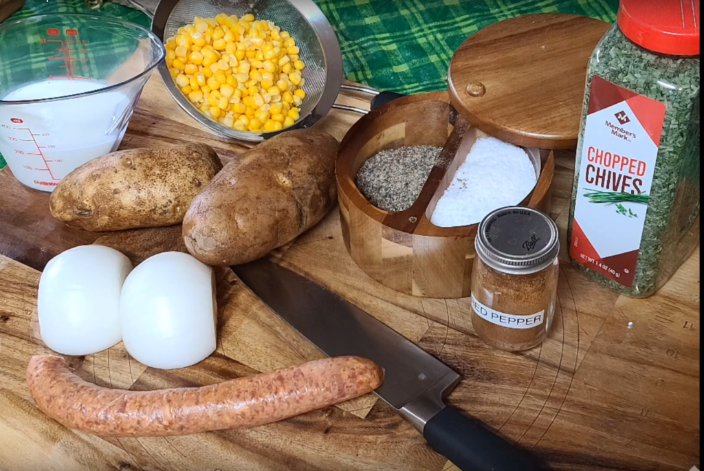 Ingredient for Sausage Corn Potato Chowder