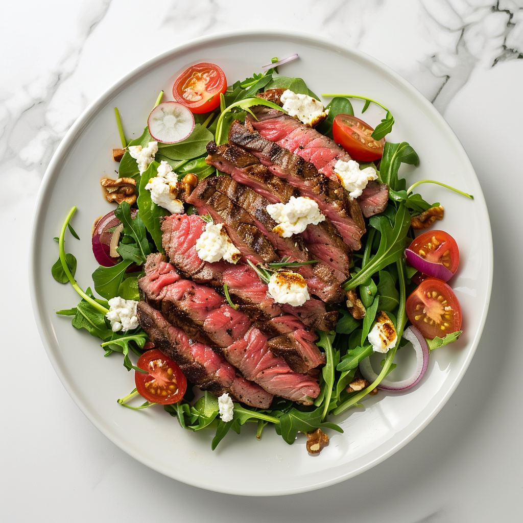 Steak Salad With Goat Cheese